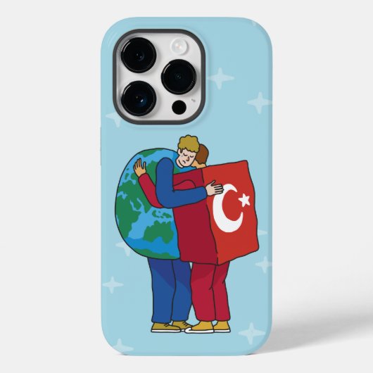 WERELD EN TURKIJE HUG Case-Mate iPhone CASE (Achterkant)
