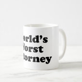 Wereld ergste procureur koffiemok (Voorkant rechts)