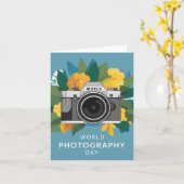 Wereld Fotodag Kaart (Gele Bloem)