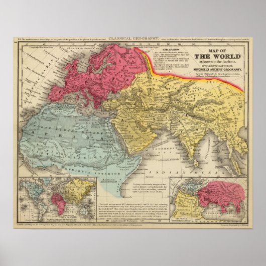 Wereld gekend bij de oudheid poster (Voorkant)