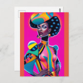 Wereld Getrapte Composure Ken Gage Art Briefkaart (Voorkant / Achterkant)