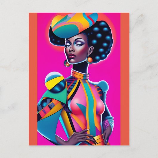 Wereld Getrapte Composure Ken Gage Art Briefkaart (Voorkant)