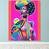 Wereld Getrapte Composure Ken Gage Art Canvas Afdruk (Insitu (Houten vloer))