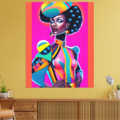 Wereld Getrapte Composure Ken Gage Art Canvas Afdruk (Insitu (Woonkamer))