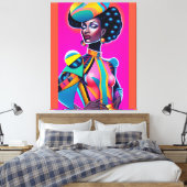 Wereld Getrapte Composure Ken Gage Art Canvas Afdruk (Insitu (Slaapkamer))