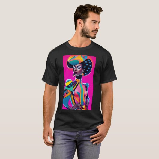 Wereld Getrapte Composure Ken Gage Art T-shirt (Voorkant volledig)