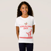 Wereld glimlach dag t shirt ontwerp (Voorkant volledig)