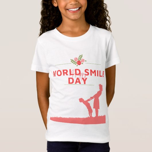 Wereld glimlach dag t shirt ontwerp (Voorkant)