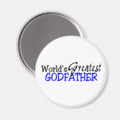 Wereld Groest Godfather Blue Black Magneet (Voorkant / Achterkant)