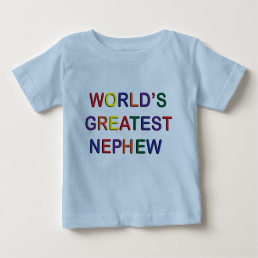 Wereld Groot Nephew Baby T-shirt (Voorkant)