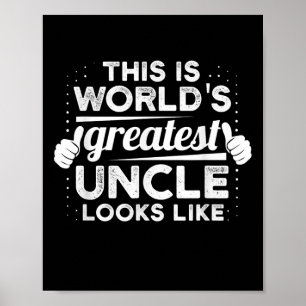 Wereld Groot Oom ziet eruit als Godfather Gift Poster