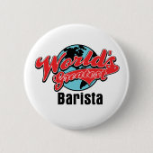 Wereld grootste Barista Ronde Button 5,7 Cm (Voorkant)