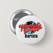 Wereld grootste Barista Ronde Button 5,7 Cm (Voorkant /achterkant)