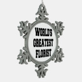 Wereld grootste boor tin sneeuwvlok ornament (Links)