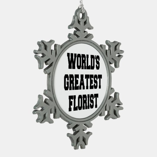 Wereld grootste boor tin sneeuwvlok ornament (Links)