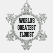 Wereld grootste boor tin sneeuwvlok ornament (Voorkant)