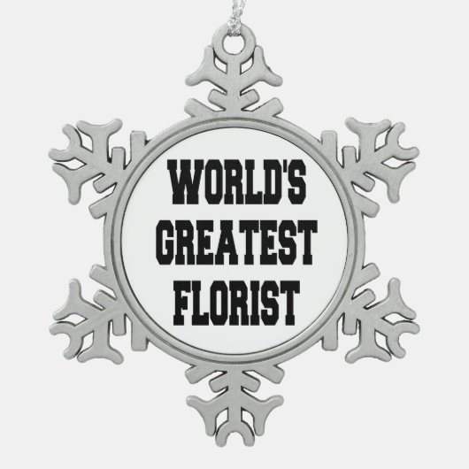 Wereld grootste boor tin sneeuwvlok ornament (Voorkant)