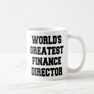 Wereld grootste financieel directeur koffiemok