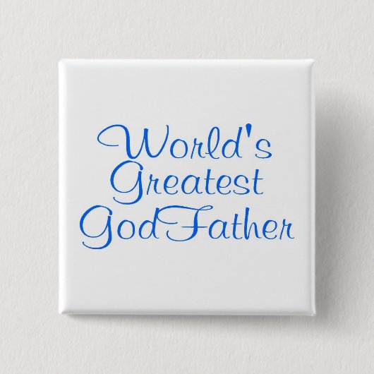 Wereld grootste GodVader Vierkante Button 5,1 Cm (Voorkant)