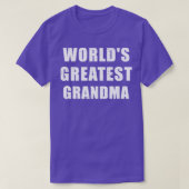 Wereld grootste grootmoeder t-shirt (Design voorkant)