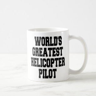 Wereld grootste helikopterpiloot koffiemok