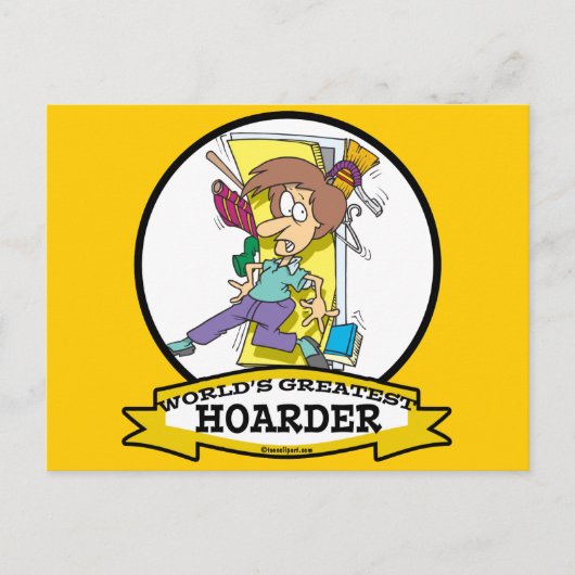 WERELD GROOTSTE HOUDER VROUWEN CARTOON BRIEFKAART (Voorkant)