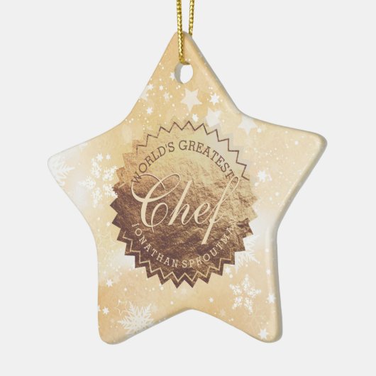 Wereld grootste kerstmis met gouden kerstmis keramisch ornament (Links)