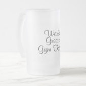 Wereld grootste lesgever voor gym matglas bierpul (Voorkant links)