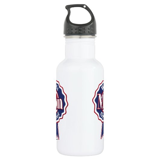 Wereld grootste mam blauw lint waterfles  (Achterkant)