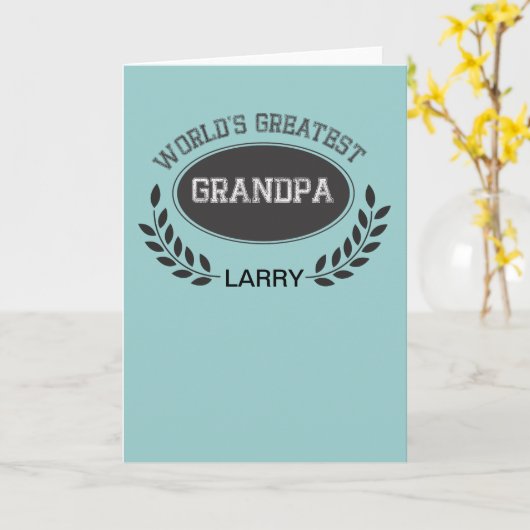 Wereld grootste opa kaart (Gele Bloem)