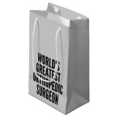 Wereld grootste orthopedische chirurg klein cadeauzakje (Voorkant Gekanteld)