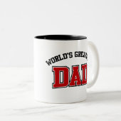 Wereld grootste pap Koffee Mok Red (Voorkant rechts)