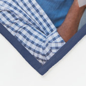 Wereld grootste pap monogram fotoraster collage fleece deken (Hoek)