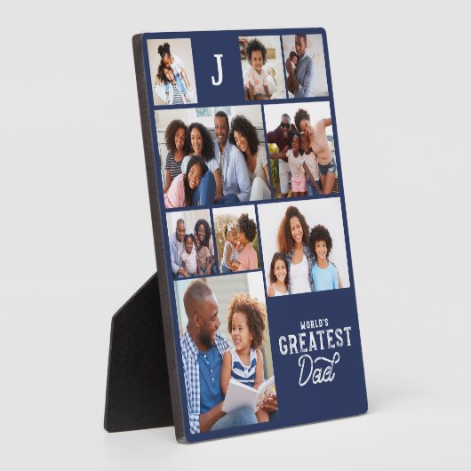 Wereld grootste pap monogram fotoraster collage fotoplaat (Zijkant)