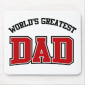 Wereld grootste pap Mousepad Red Muismat (Voorkant)