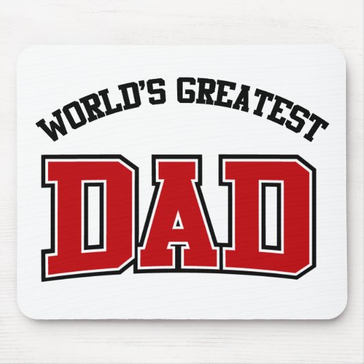 Wereld grootste pap Mousepad Red Muismat (Voorkant)
