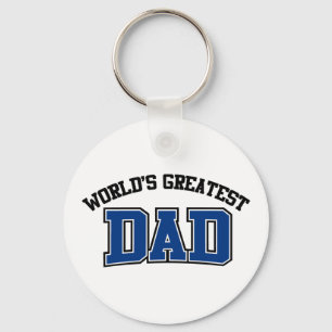 Wereld grootste pap Sleutelhanger blauw