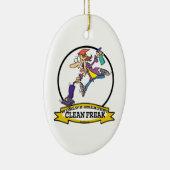 WERELD GROOTSTE SCHALIGE VROUWEN CARTOON KERAMISCH ORNAMENT (Rechts)