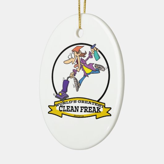 WERELD GROOTSTE SCHALIGE VROUWEN CARTOON KERAMISCH ORNAMENT (Links)