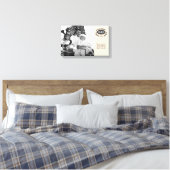 Wereld grootste vader canvas afdruk (Insitu (Slaapkamer))