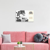 Wereld grootste vader canvas afdruk (Insitu (Woonkamer))