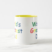 Wereld grootste vader tweekleurige koffiemok (Center)