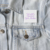 Wereld Groste GodMoeder Vierkante Button 5,1 Cm (In situ)