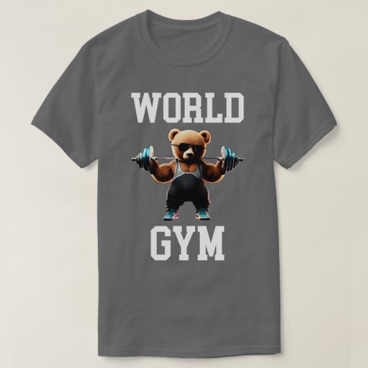 Wereld Gym 5 T-shirt (Design voorkant)