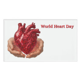 Wereld Hart Dag Naambadge