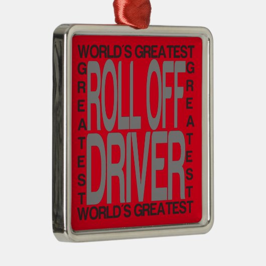 Wereld het grootste uitrolstuurprogramma metalen ornament (Rechts)