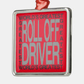 Wereld het grootste uitrolstuurprogramma metalen ornament (Links)