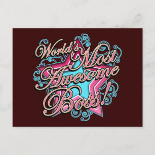 Wereld het meest Geweldige vak Briefkaart