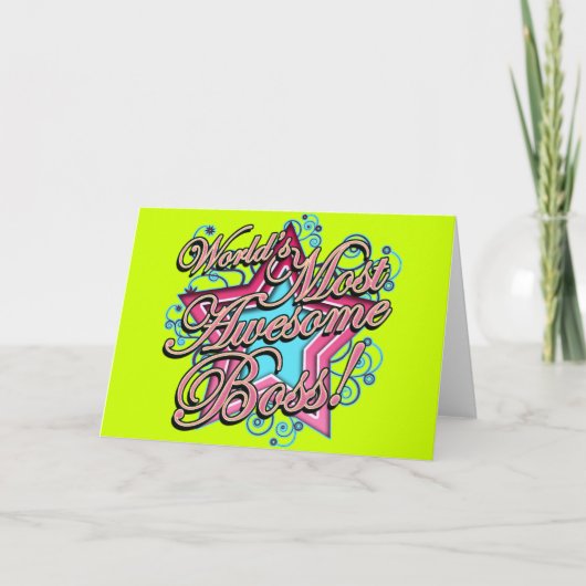 Wereld het meest Geweldige vak Kaart (Voorkant)