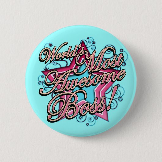 Wereld het meest Geweldige vak Ronde Button 5,7 Cm (Voorkant)